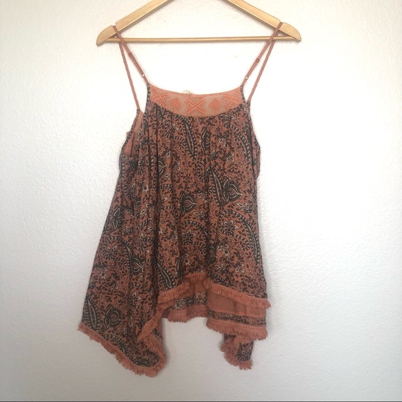 SOLD Anthropologie Lilka paisley fringe tank top - Picture 6 of 7